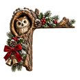 thumbnail image 2 of Velmasee Door Corner Decor, Christmas Woodland Animal Tree Hollow Door Toppers for Door Frame, Wooden Festive Design No-Drill Mount, Holiday Ornament for Xmas Home Door Frame Wall Party Decor, 2 of 7