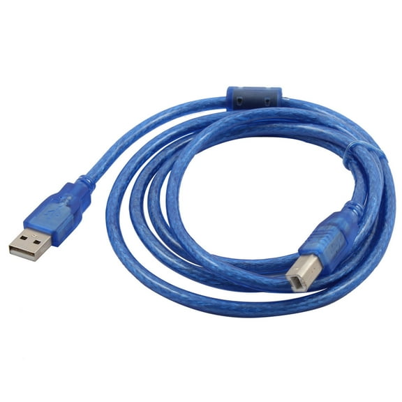Desktop Computer USB 2.0 A Male to B Male Printer Cable Blue 1.5M Long