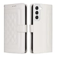 thumbnail image 2 of Compatible with Samsung Galaxy S22 Case, Premium Leather Wallet Book Case Magnetic Flip RFID Blocking Credit Card Holder Kickstand with Wrist Strap Shock Absorbing Case, White, 2 of 11
