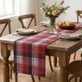 thumbnail image 6 of Sm:)e Red Dark Blue Rustic Plaid Valentine Table Runner 13x108 Inch, Farmhouse Winter Holiday Table Decoration, 6 of 7