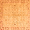 thumbnail image 1 of Ahgly Company Indoor Square Oriental Orange Modern Area Rugs, 8' Square, 1 of 4