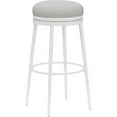 thumbnail image 1 of Hillsdale Aubrie 30" Metal Transitional Bar Stool in Off White/Gray, 1 of 2