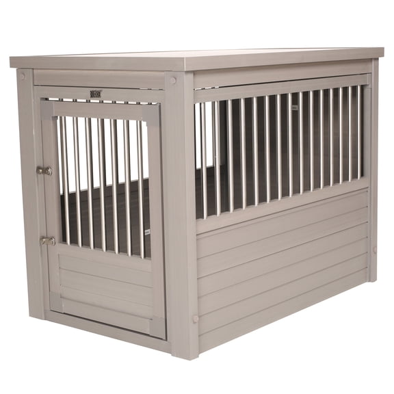 Open Box New Age Pet ECOFLEX® InnPlace Dog Crate & End Table, Indoor Furniture Style Pet Kennel