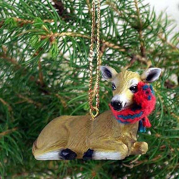 Deer Tiny Miniature One Christmas Ornament Doe - Delightful!