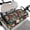 Tropical Plants, variant on Whosucclay Breathable Golf Cart Seat Towel Blanket for Travel Winter, Anti-Slip Storage Pockets Golf Cart Seat Cover, Leopard Print