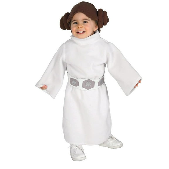 Star Wars Princess Leia Fleece Girl's Halloween Fancy-Dress Costume for Toddler, One Size