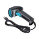 thumbnail image 1 of Escáner de código de barras inalámbrico portátil con lectura de 360°, diseño a prueba de polvo y agua, lector USB - Negro Azul,, 1 of 5
