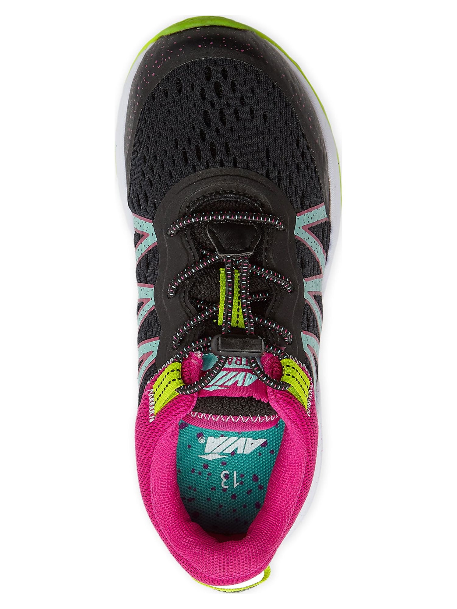 Avia Little Girl & Big Girl Trail Runner Sneaker, Size 13-6