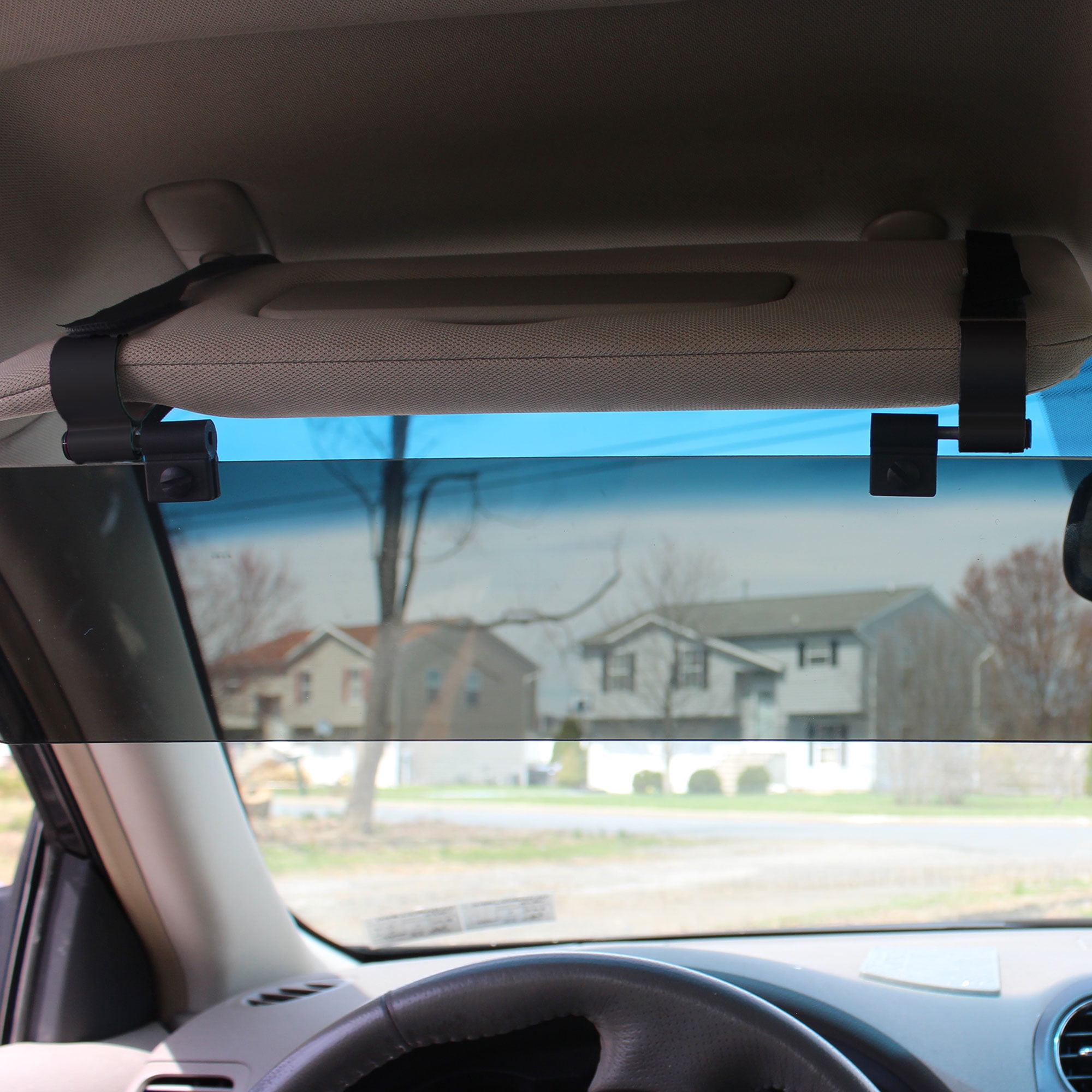 Anti Dazzle Car Visor Sun Visor Day and Night Glare Blocker Sunvisor Extension for Cars Reduce Glare from Sun Oncoming Headlights & Eye Protection 2 in 1 2019 New Visor 