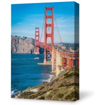 Idea4wall Modern Canvas Wall Art Brooklyn Bridge Canvas Prints for Home Wall Decor, 16"x24"