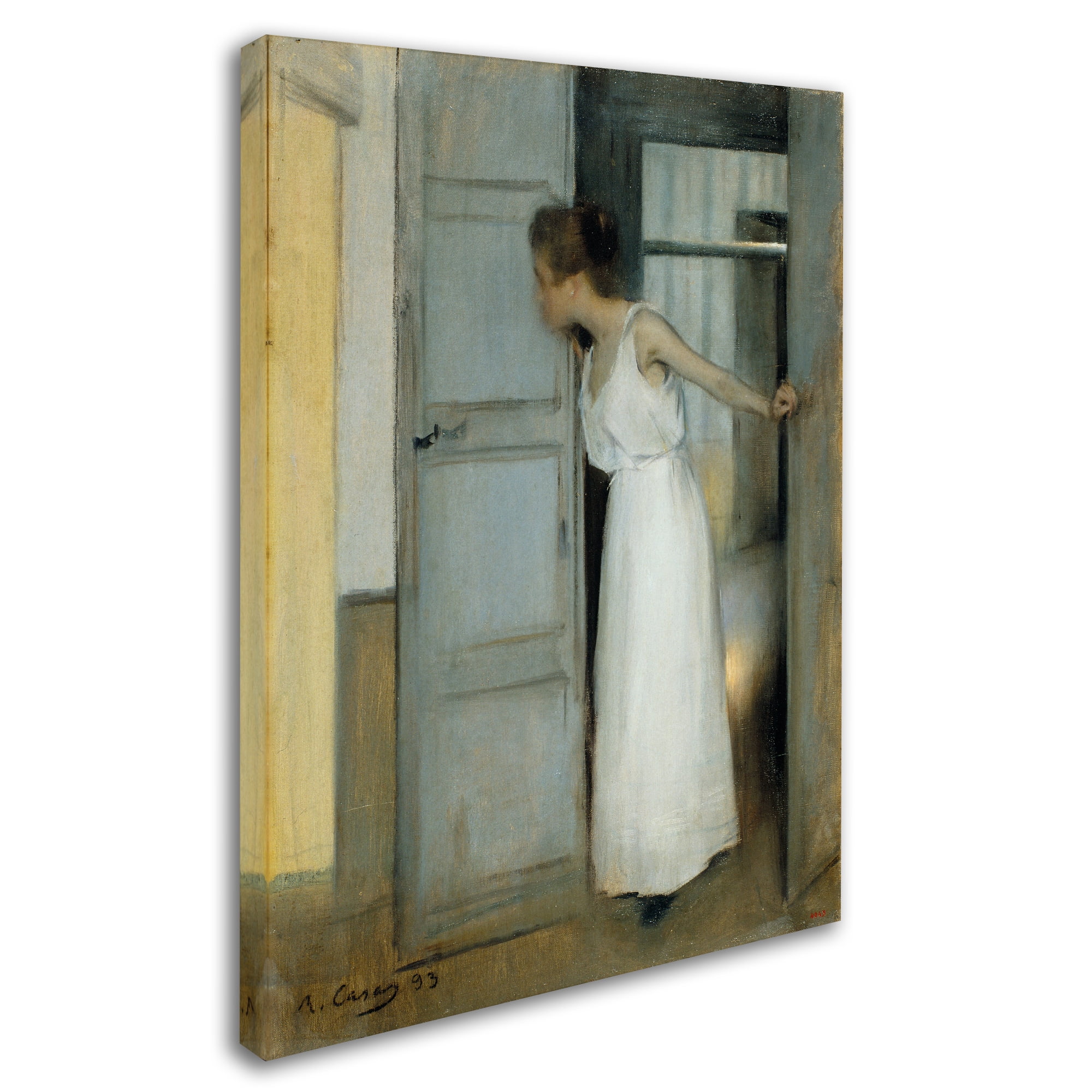 Ramon Casas 'Over My Dead Body' Canvas Art