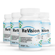 4 Pack ReVision Advanced Vision Supplement Supports Eye Health 60 Capsules x4