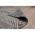thumbnail image 3 of EORC REH37BL2X8 2 x 8 ft. Punja Killim Contemporary Handmade Area Rug, Black, 3 of 9