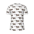 thumbnail image 5 of Wukai Dachshund Dog Puppy Print Men's Short-Sleeved Mesh T-Shirt,Quick-Dry Short Sleeve Workout T-Shirt-6X-Large, 5 of 8