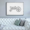 thumbnail image 4 of Epic Graffiti 'Inverted Tractor Blueprint I' by Ethan Harper, Giclee Canvas Wall Art, 54"x40", 4 of 8