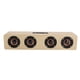 thumbnail image 2 of Altavoz de TV Tyrant con sonido Bluetooth de madera W8 de 12W compatible con tarjeta enchufable/FM/recepción de mensajes de voz (grano de madera de registro (versión en inglés)), 2 of 8