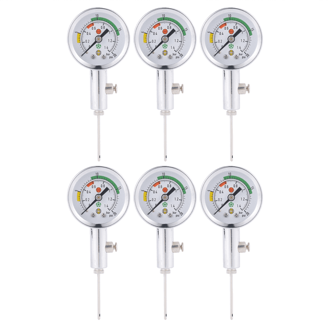 6X Ball Pressure Gauge Ball Pressure Measuring Tool Basketball Football Volleyball Barometer