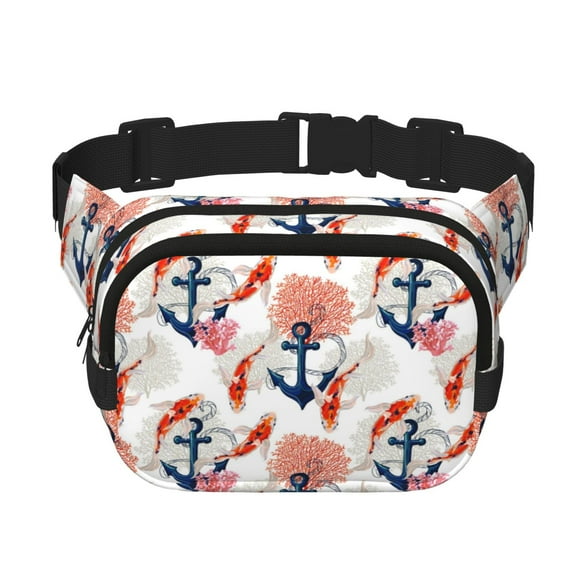 Gaeub Koi Fish And Corals print Collapsible Cooler Bag Insulated,Leakproof Food Bag for Hot or Cold Food Delivery,Travel Insulated Bag, or Beach Cooler Bags
