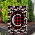 thumbnail image 3 of America Forever Elegant Red And Black Plaid Monogram C Garden Flag, 12.5 x 18 inch Double Sided, Buffalo Plaid Initial Flag, Floral Tartan Banner, Personalized Fall Winter Decor, Letter C Yard Flag, 3 of 5