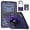 Purple, variant on ELEHOLD Rugged Case For iPad Pro 11 Inch 2024,360 Rotating Stand Hand Strap Shoulder Strap Pencil Holder Full-Body Heavy Duty Shockproof Protective Case,Clear