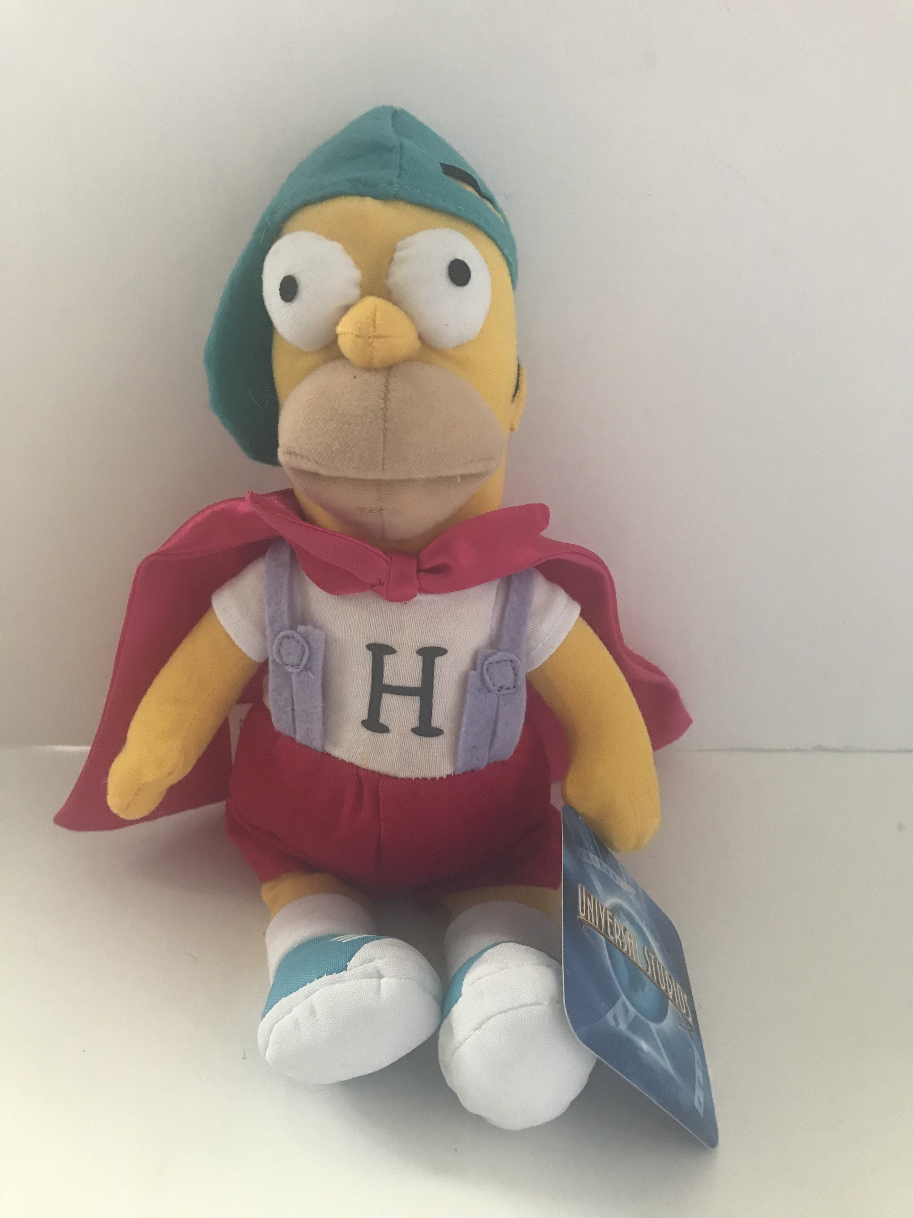 Universal Studios The Simpsons Homer Mascot Baseball Hat Doll Plush 11