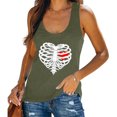 thumbnail image 2 of Blusa informal sin mangas con cuello redondo y estampado de verano para mujer a la moda Fridja  gh5614, 2 of 7