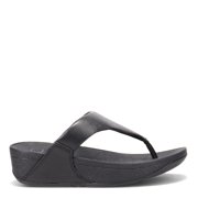 Fitflop Womens Lulu Leather Toe-Post Wedge Thong Sandals