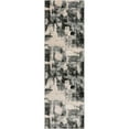 thumbnail image 4 of Well Woven Caila Grey & Black Brush Stroke Abstract Geometric Runner Rug 2x7 (2'3" x 7'3"), 4 of 8