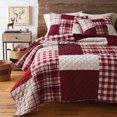 thumbnail image 1 of Canadiana 3pc Red Plaid Quilt Set King, 1 of 1