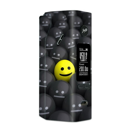 Skin Decal For Wismec Reuleaux Rx 2/3 Vape Mod / 1 Yellow Happy Emoji With