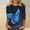 Sky Blue plus size butterfly graphic tee a1, variant on Women Plus Size T-Shirt 3/4 Sleeve Butterfly Graphic Boho Top Casual Loose Fit Blouse Vacation Fashion Clothes, Yellow M