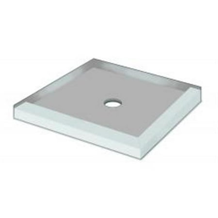 American Bath Factory DL36321TP-C 36 x 32 in. Double Ready To Tile Shower Pan, 1 in.