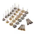 thumbnail image 1 of Juego de cepillos de alambre de acero de latón, 36 piezas, cepillo de alambre de acero inoxidable, pluma, taza, herramientas rotativas de pulido en forma de rueda, kit completo para equipos eléctricos, 1 of 1