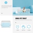thumbnail image 3 of KAKOWELY Transparent Rabbit Litter Box Pet Toilet Potty Trainer Small Animals Litter Box,11.81"X8.66"X5.12", 3 of 4