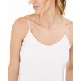 thumbnail image 3 of Bar III Women's Scoop Neck Camisole White Size Large, 3 of 3