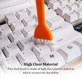 thumbnail image 4 of Cepillo para teclado Mango de plástico Receptor Accesorio para el hogar Eliminador de polvo Mantenimiento Handly Grip Mini PC Herramienta de Suministros de limpieza para el hogar Naranja/Blanco Bewildely HA063075-01B, 4 of 6