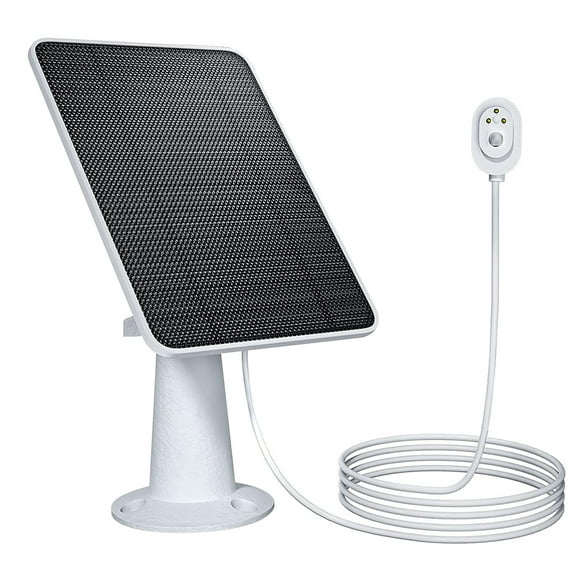 Solar Panel Charger Compatible with Arlo Ultra/Ultra2/Pro 3/Pro 4 Security Camera, 5V 4W Solar Panels Charging IP65 Weatherproof w/ 9.8ft Charging Cable Adjustable Wall Mount, 1 Pack