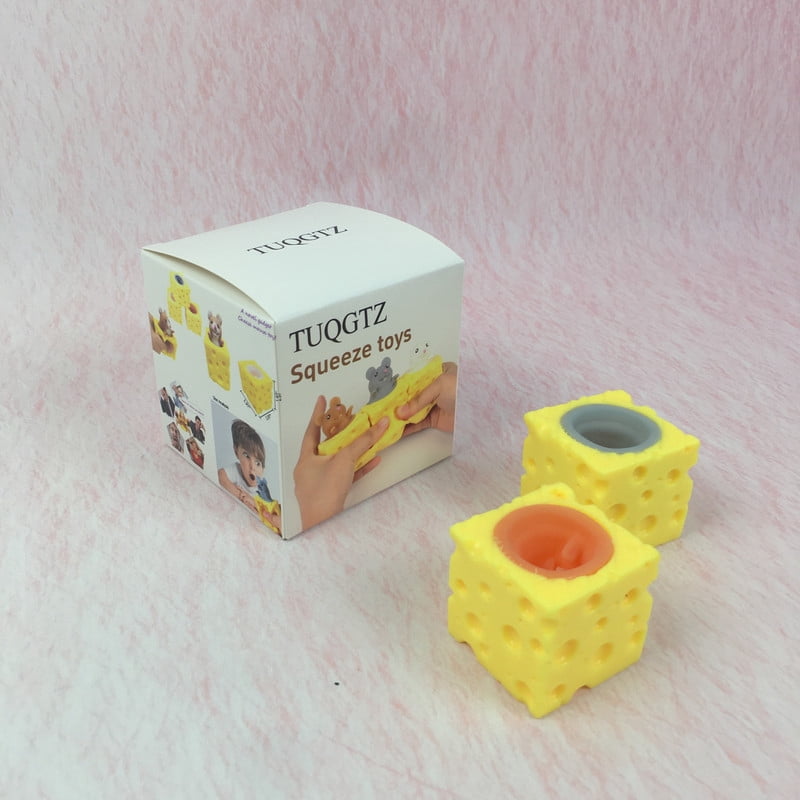TUQGTZ Squeeze toys - Adorable Cheese & Mouse Design,Satisfying Stress Relief