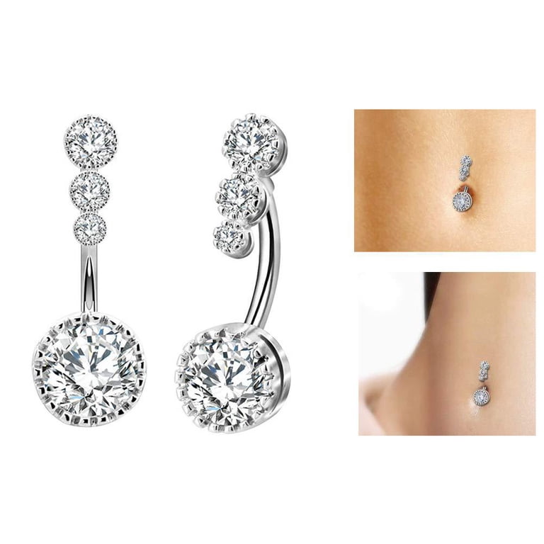 UWILD Lot de 10 piercings de nombril en titane et acier inoxydable UWILD Lot de 10 piercings de nombril en titane et acier inoxydable