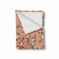 thumbnail image 2 of Floral Soft Flannel Fleece Throw Blanket, Vintage Look Rose Flowers with Thorns Bouquet Graphic Blossom Pattern, Cozy Plush for Indoor and Outdoor Use, 70" x 90", Rose Olive Green Peach, by Ambesonne, 2 of 6