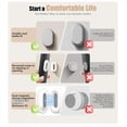 thumbnail image 2 of 6 Pares de Soportes Magnéticos para Control Remoto de Pared, Pequeños y Resistentes, de Silicona Magnética para Organizar el Control Remoto., 2 of 5