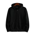 thumbnail image 1 of Outwear para hombre Sudadera con capucha y cuello Chaqueta de manga larga Sudaderas con cremallera de invierno Abrigo deportivo de color sólido, 1 of 3