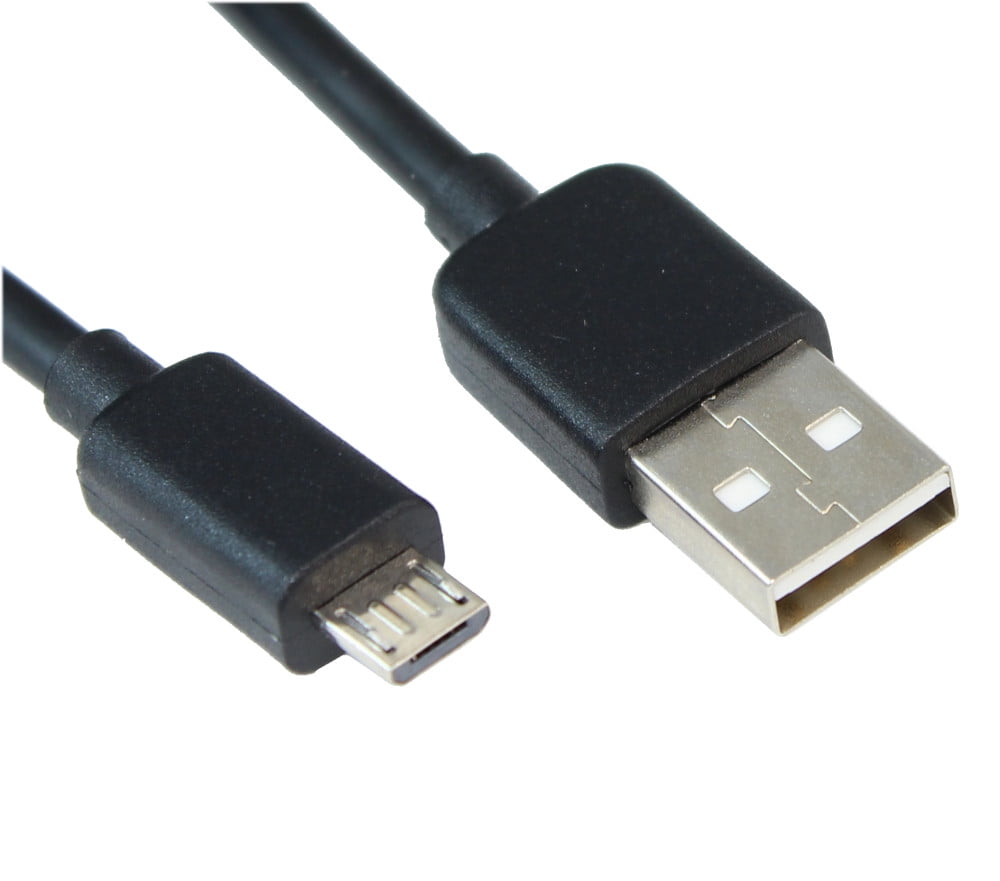 Onderwijs hoog Merchandiser 10inch USB 2.0 Type A Male to SLIM Micro-B 5-Pin Cable, Nickel Plated -  Walmart.com