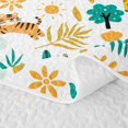 thumbnail image 5 of Erosebridal Giraffe Twin Quilt Set for Boys Girls, Tropical Jungle Twin Coverlet Set, 2-Piece 1 Bedspread and 1 Pillowcase, 5 of 7