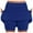 Blue, variant on Women's Mini Tennis Skirt 2025 High Waisted Solid Color Swim Beach Skirts Lightweight Stretch Dressy Athletic Skorts for Summer,Red,3XL