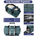 thumbnail image 5 of Luggage Sets 5 Piece with Duffel Bag, Hardside Suitcase Set with Spinner Wheel and TSA Lock, Lightweight Travel Luggage for Men and Women, Green, 5 of 9