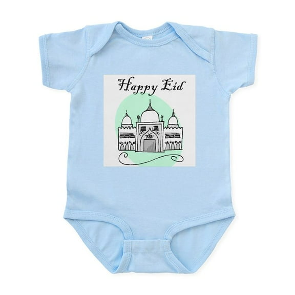 CafePress - Happy Eid Infant Creeper - Baby Light Bodysuit, Size Newborn - 24 Months