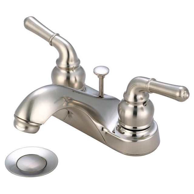 Accent L-7240-BN Two Handle Lavatory Faucet - Brushed Nickel