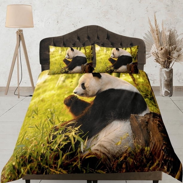 Cool Panda Juego De Funda Nórdica Para Niños, Juego De Ropa De Cama Full, King, Queen, Dorm