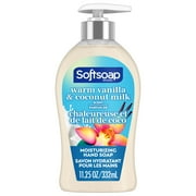 Softsoap Moisturizing Liquid Hand Soap, Warm Vanilla and Coconut Milk Scent, 11.25 oz Bottle